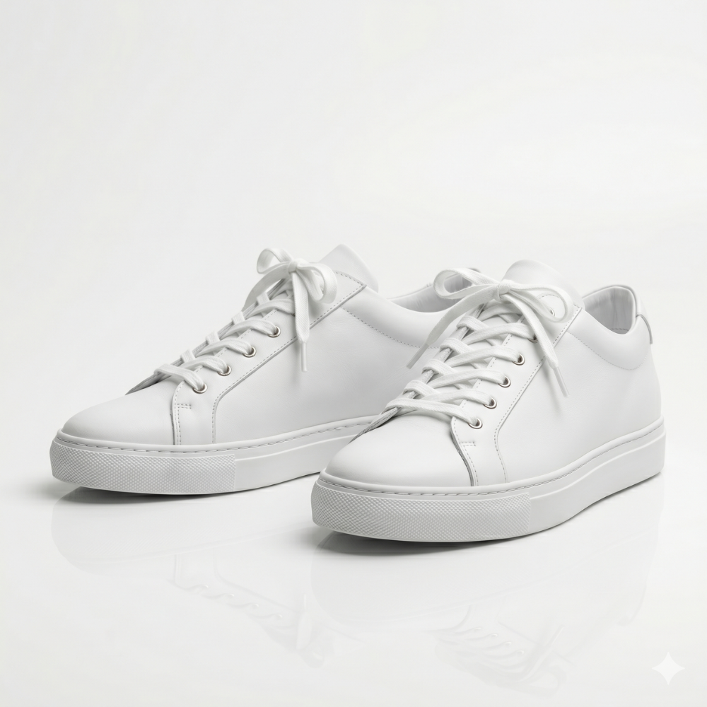 White Ravello Leather Sneakers